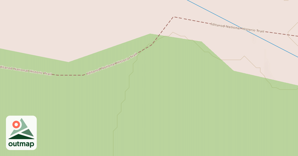 Map of Willow to Nome Winter Trail