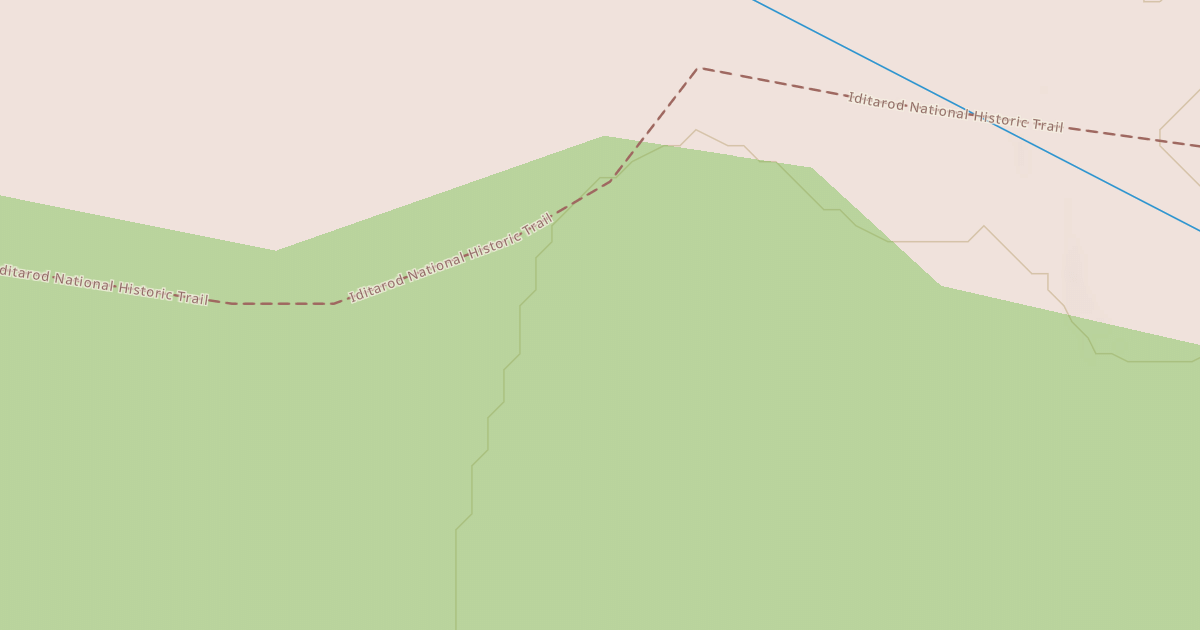 Map preview of Willow to Nome Winter Trail
