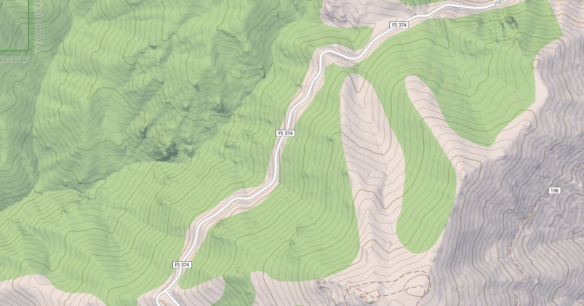 Map preview of HARRIS CREEK SUMMIT