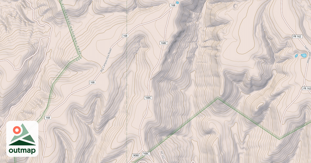 Map of USFS National Forest System Roads {4F9B1E0D-7015-4C52-8854-752639D37BF3}
