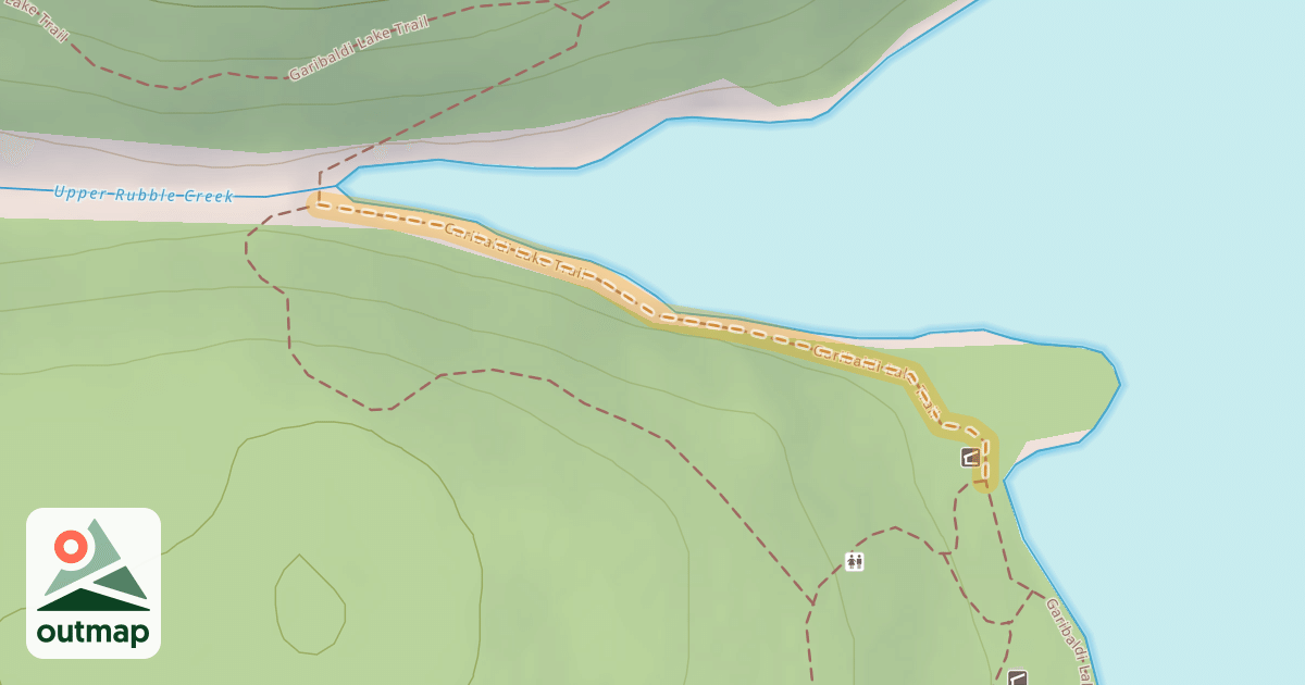 Map of Garibaldi Lake Trail