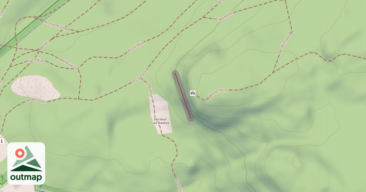Map of L'Aiguille du Mont-Condor