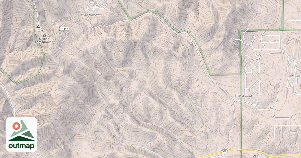 Map of MONJEAU LOOKOUT