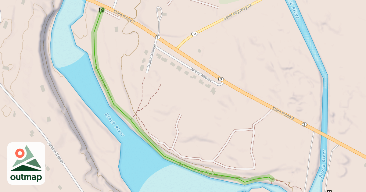 Map of Deferiet River Trail