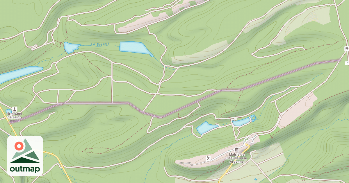 Map of Tranchée de Saint-Rouin