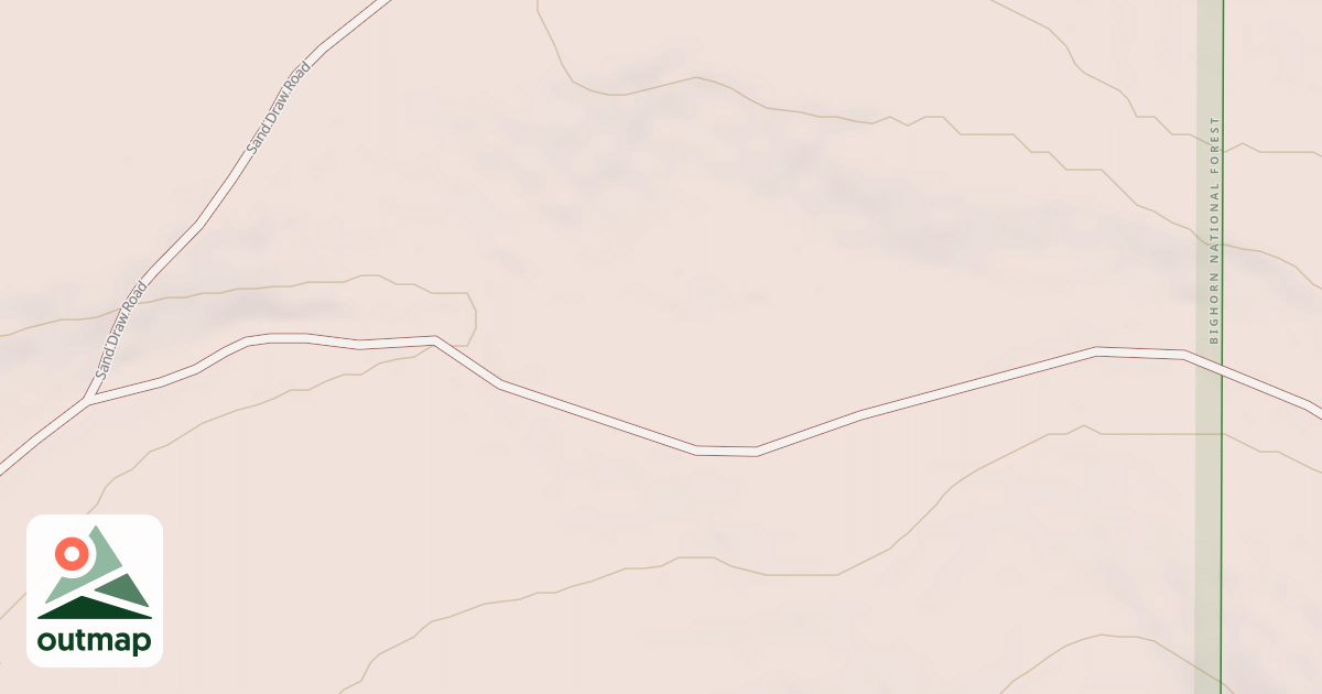 Map of SAND DRAW SPUR 1