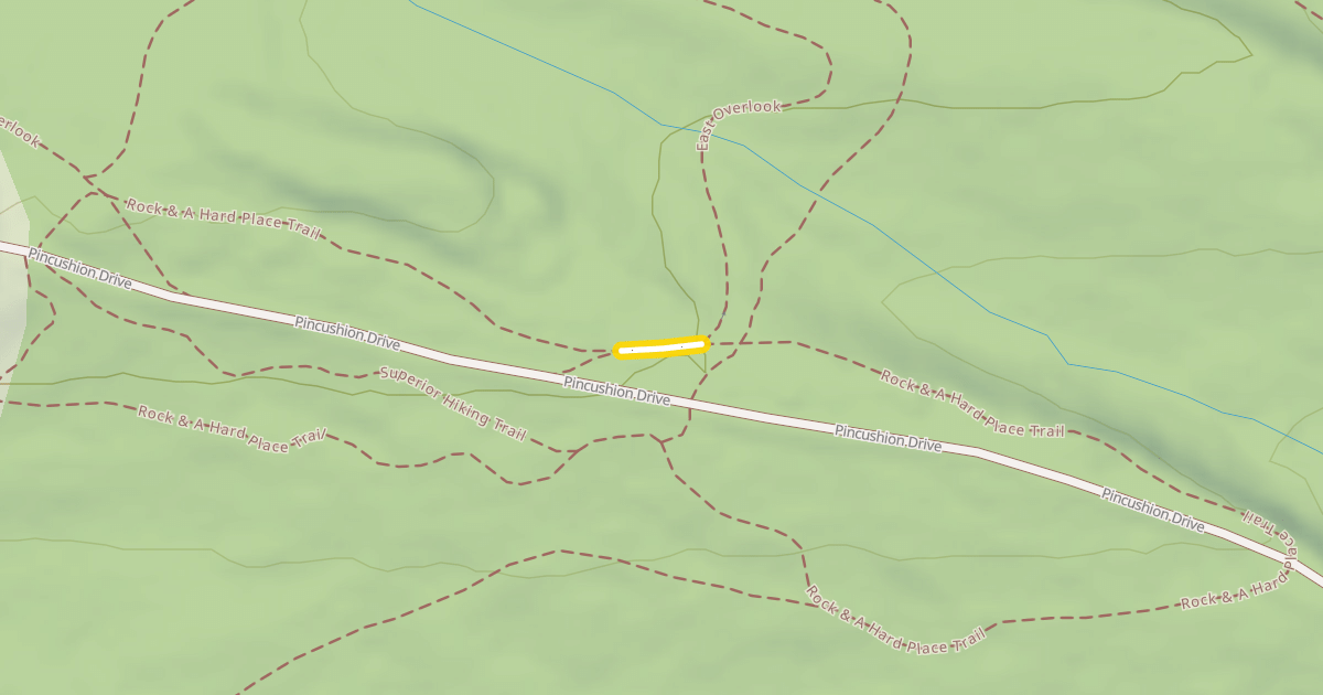 Map preview of Rock & A Hard Place Trail