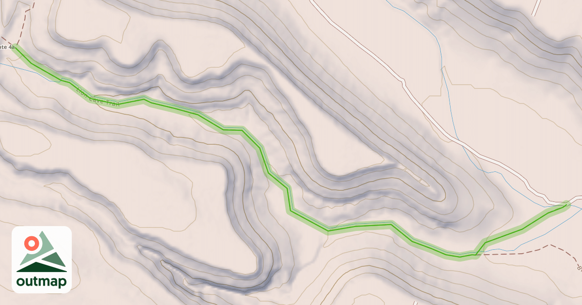 Map of Lion Cave Trail