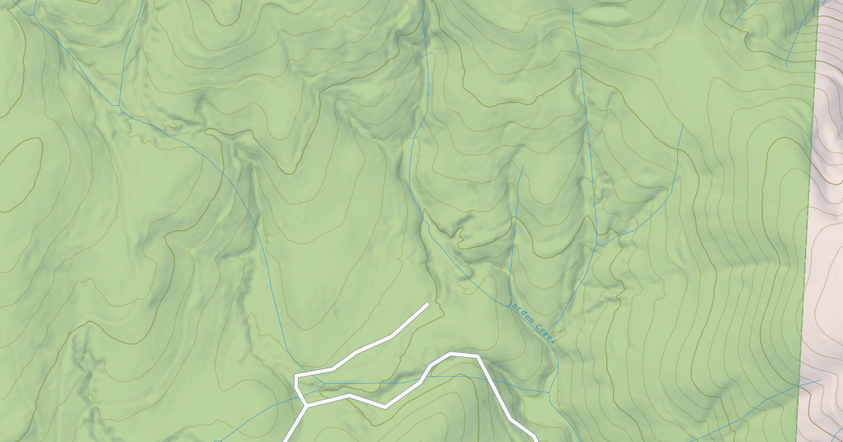 Map preview of JORDAN RETREAT SPUR