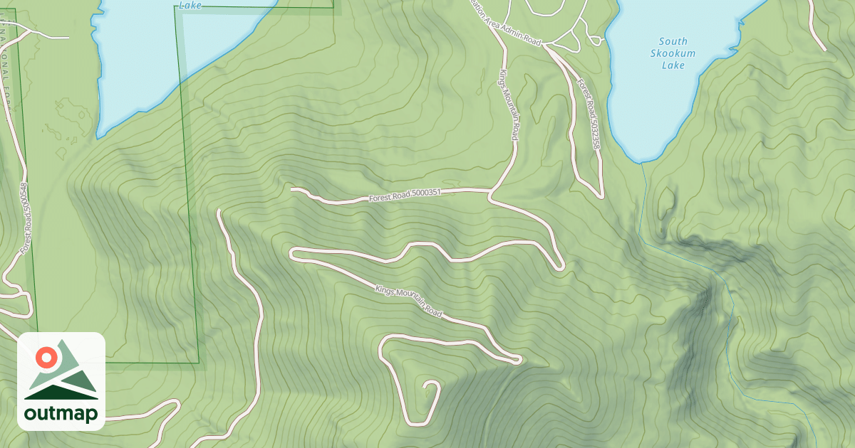 Map of KINGS MTN