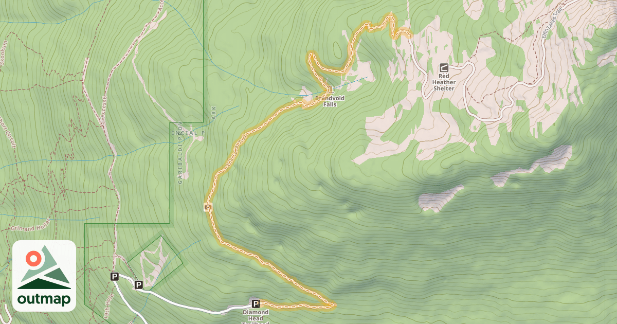 Map of Elfin Lakes Trail