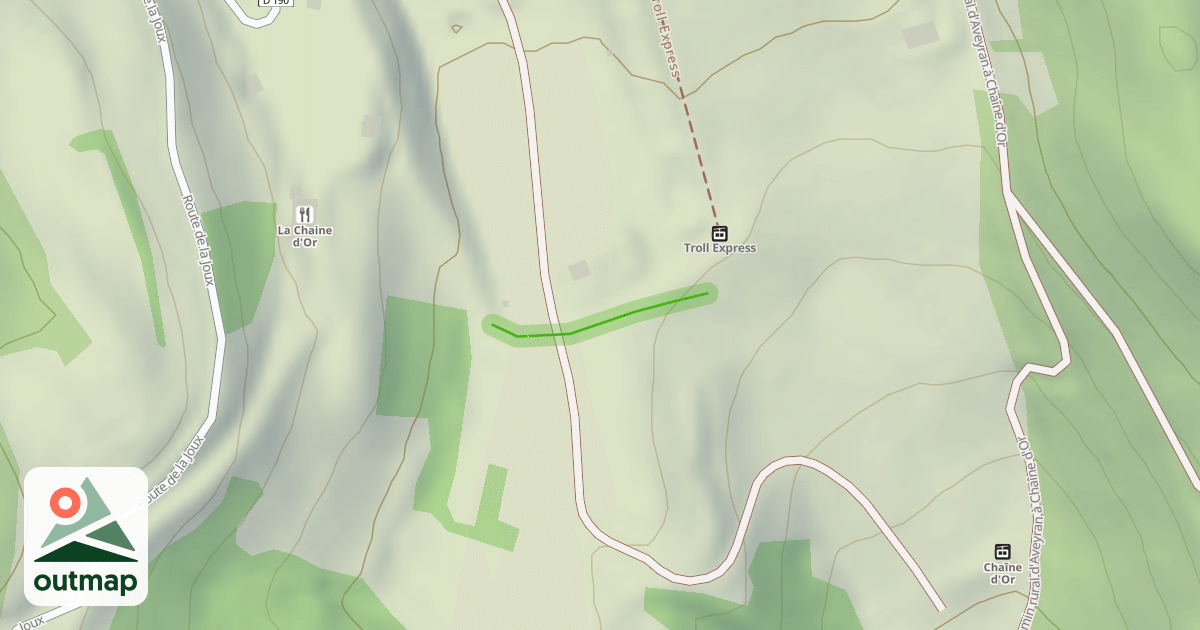 Map of La Mt Blanc