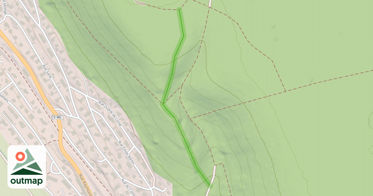 Map of Piste a Toph