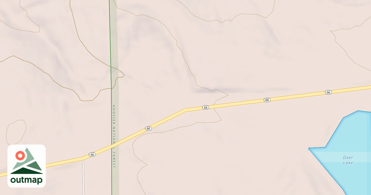 Map of DEER POND NORTH