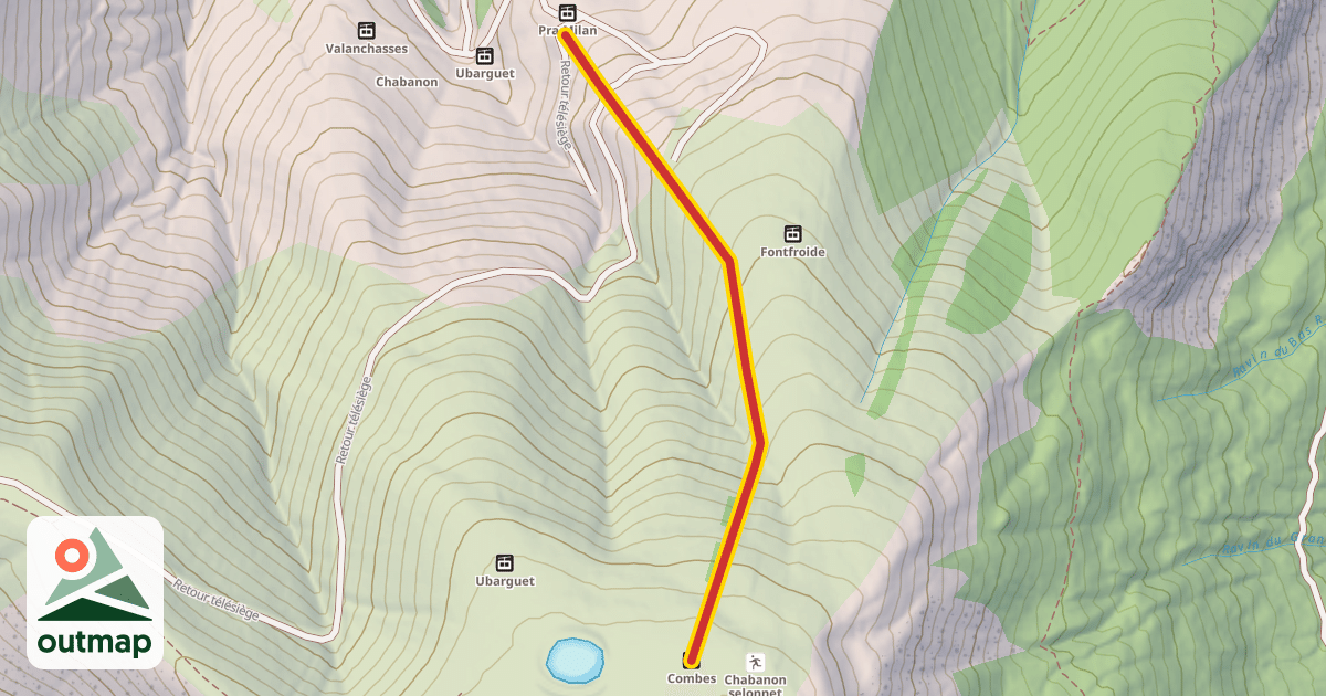 Map of Combes