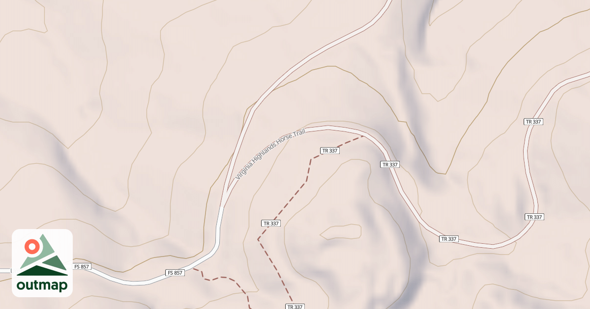 Map of Virginia Highlands Spur