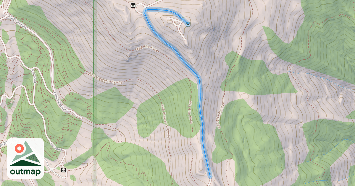Map of Shafer Butte Road