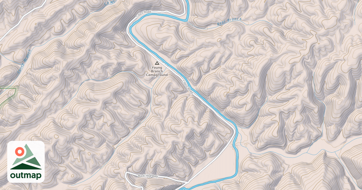 Map of CITICO CREEK NORTH