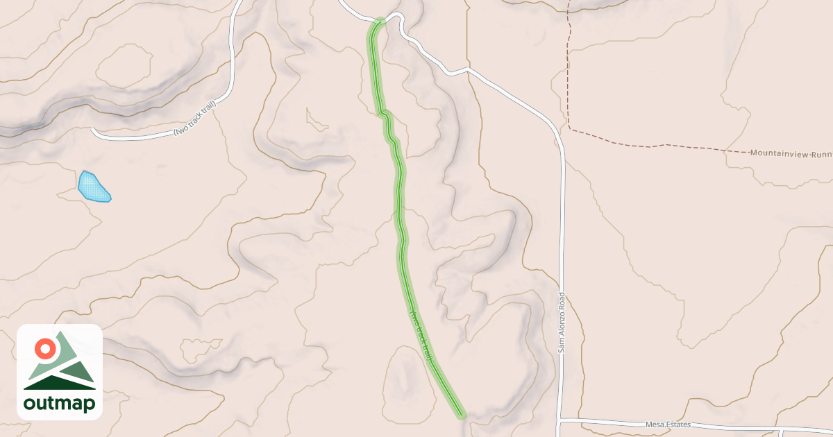 Map of (two track trail)
