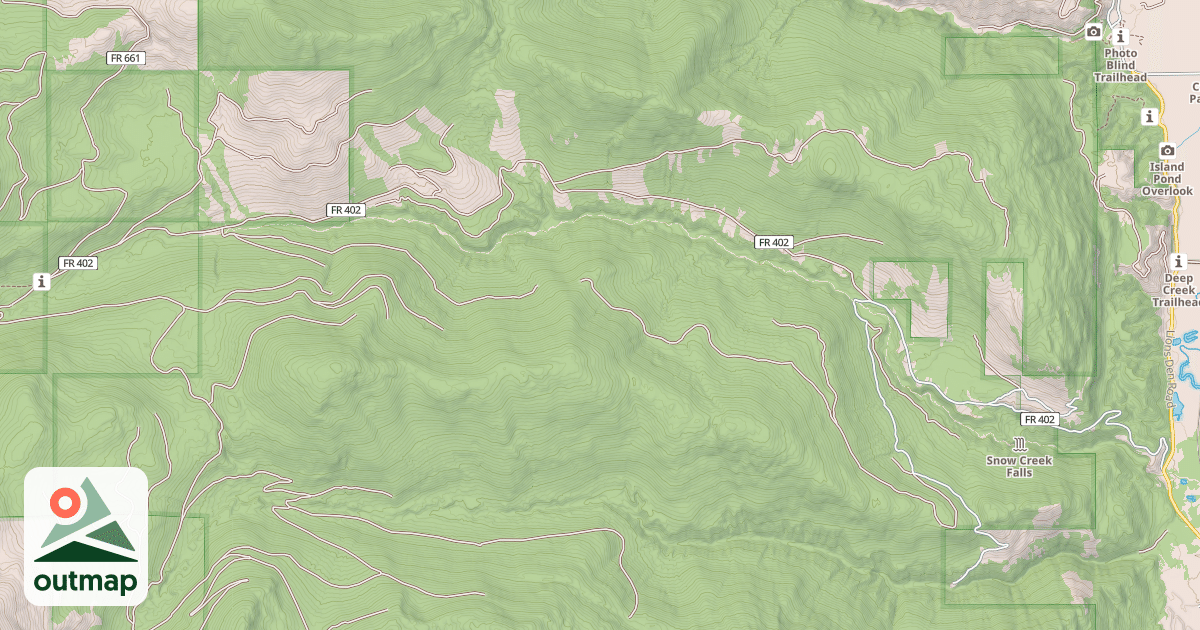Map of SNOW CREEK
