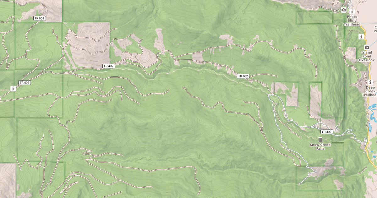 Map preview of SNOW CREEK