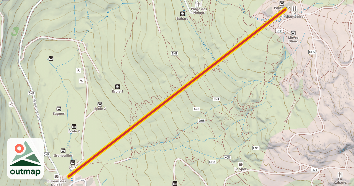 Map of Pic Blanc 1