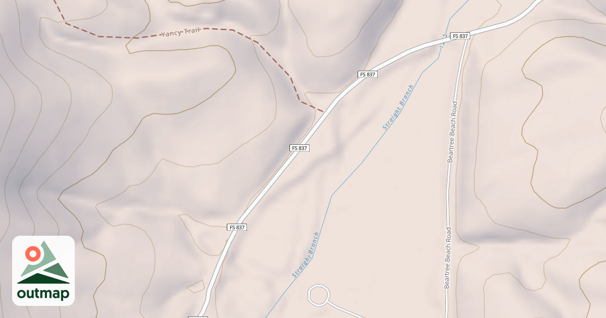 Map of BEAR TREE ENTRANCE  STATION