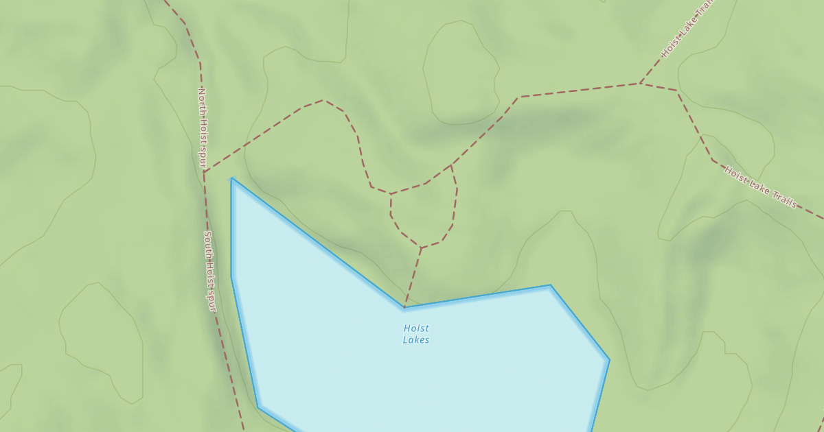 Map preview of Hoist, S. Hoist Campsite Spur