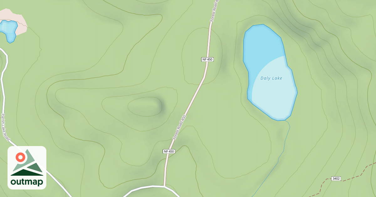 Map of DALY LAKE RD