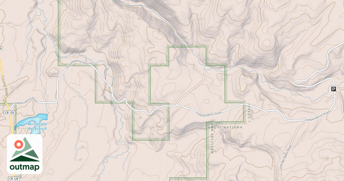 Map of INDEPENDENCE