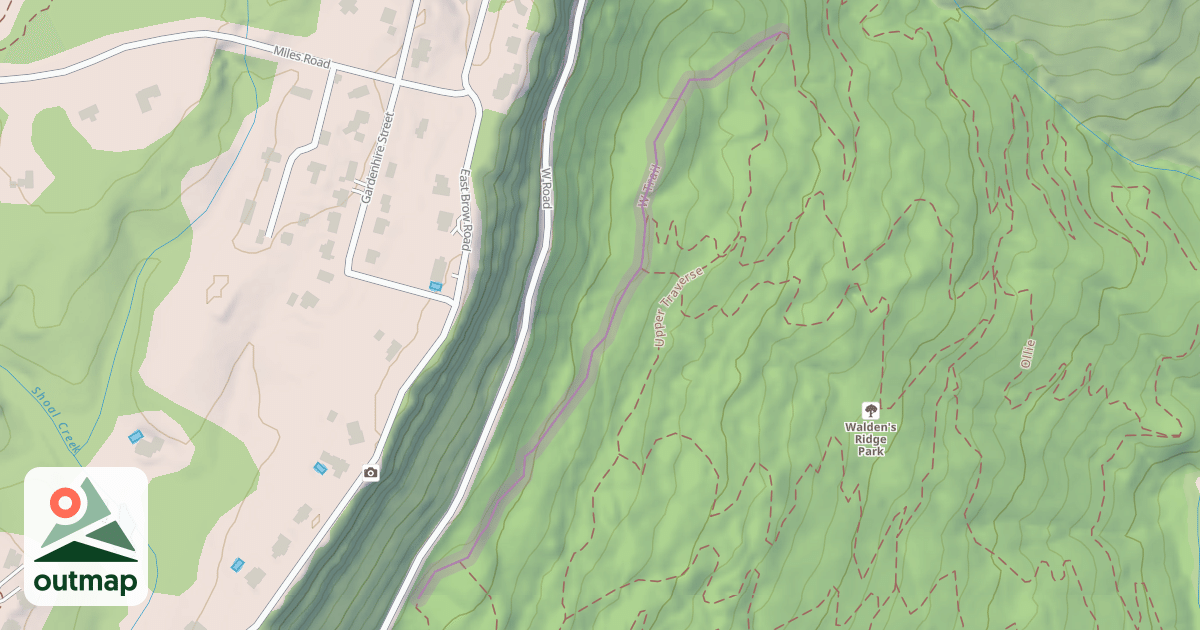 Map of W Trail