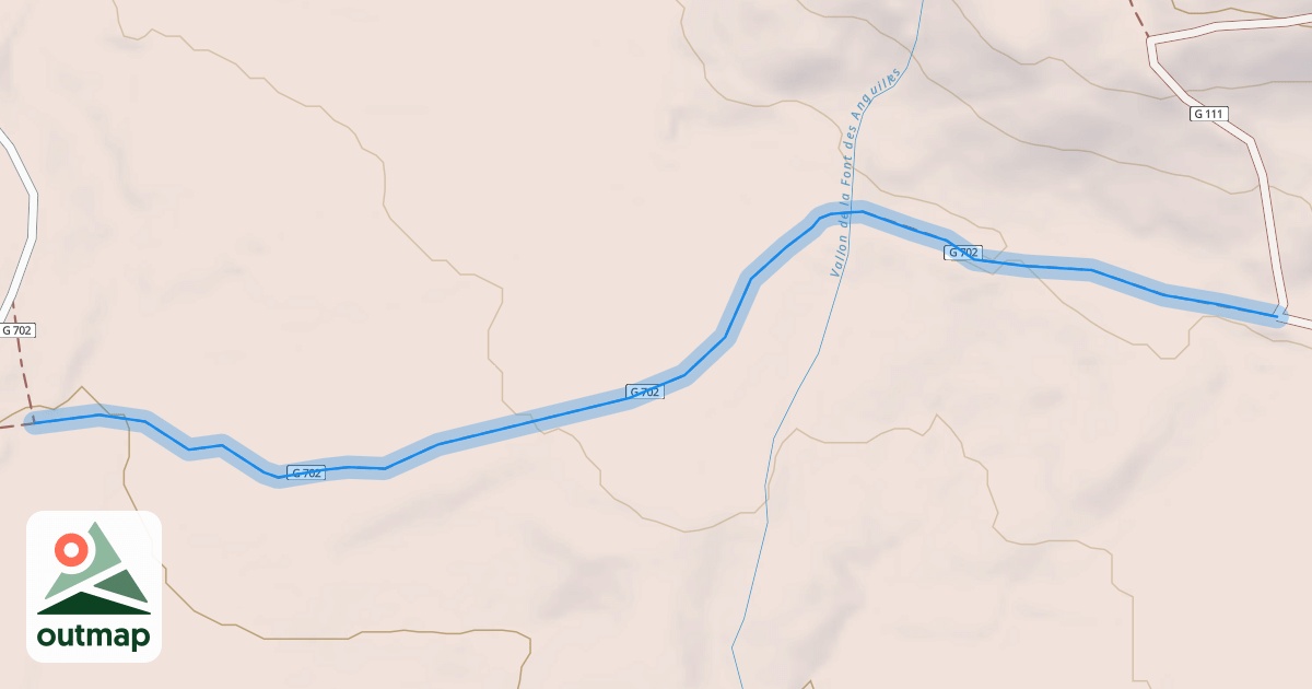 Map of Ancienne Piste Château du Rouet