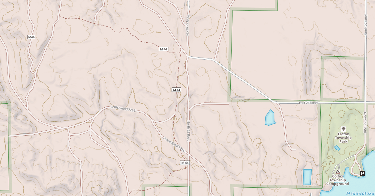 Map preview of COUNTY 25 ROAD