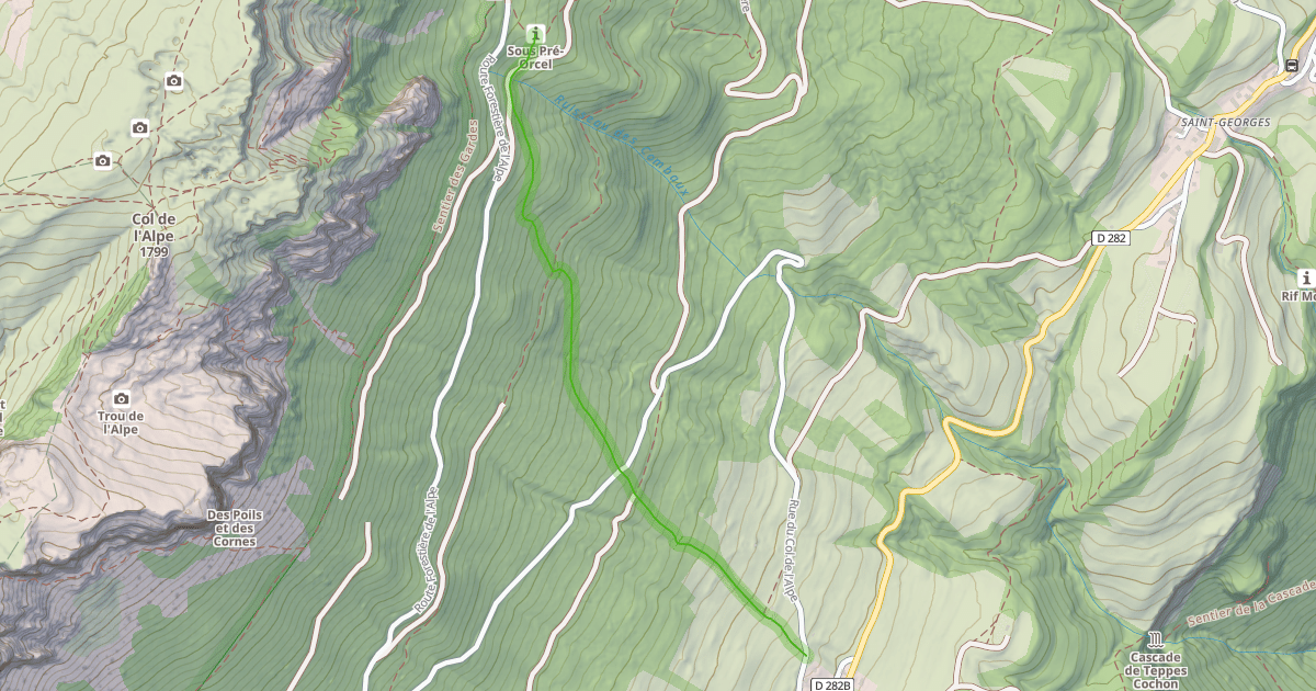 Map preview of Chemin du Père Simon