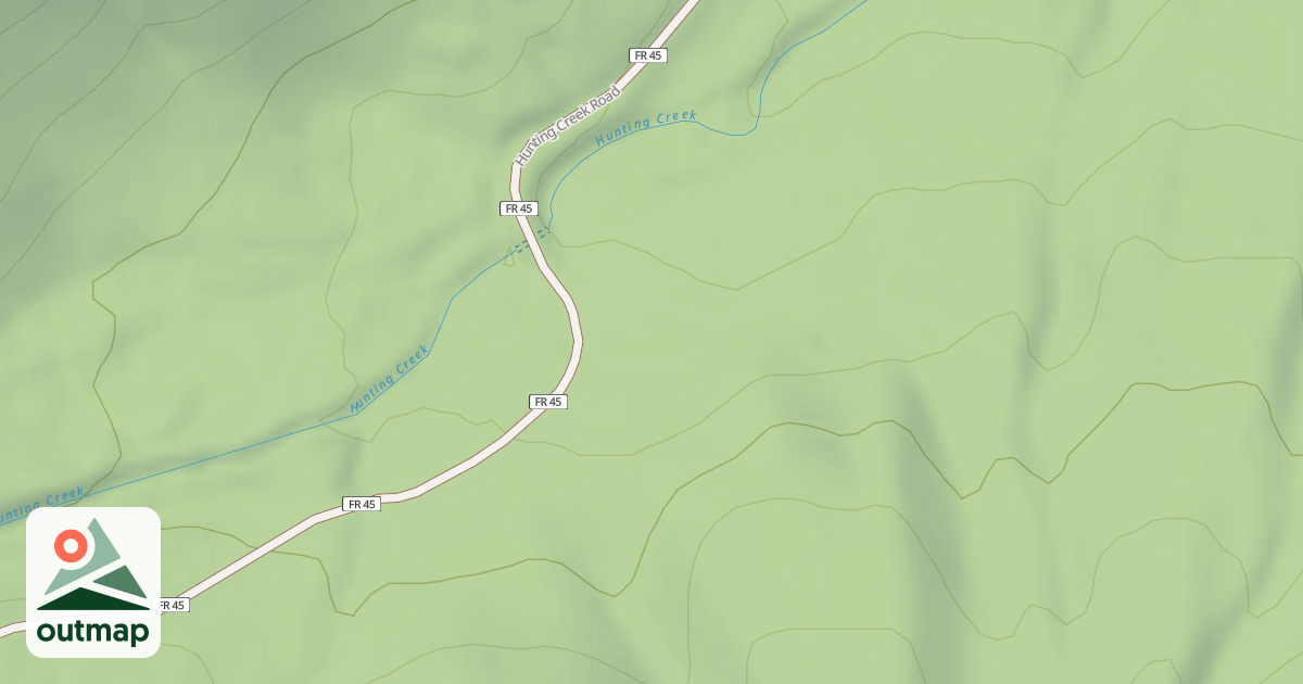 Map of HUNTING CR. TRAIL HEAD