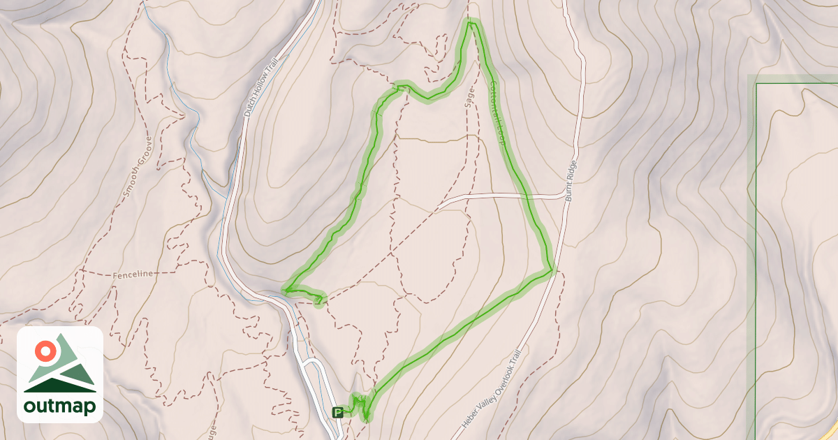 Map of Cottontail Loop