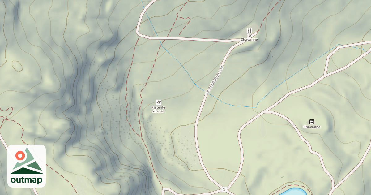 Map of Piste de vitesse