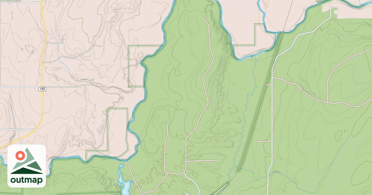 Map of DAHLS SIDING ROAD