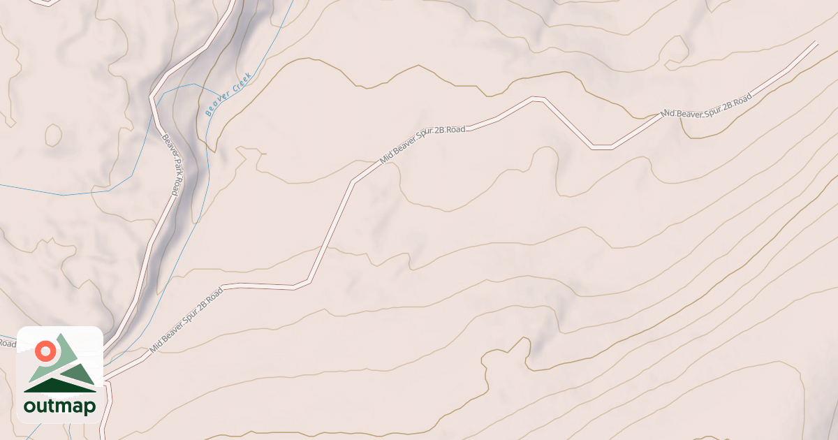 Map of MID BEAVER SPUR 2B