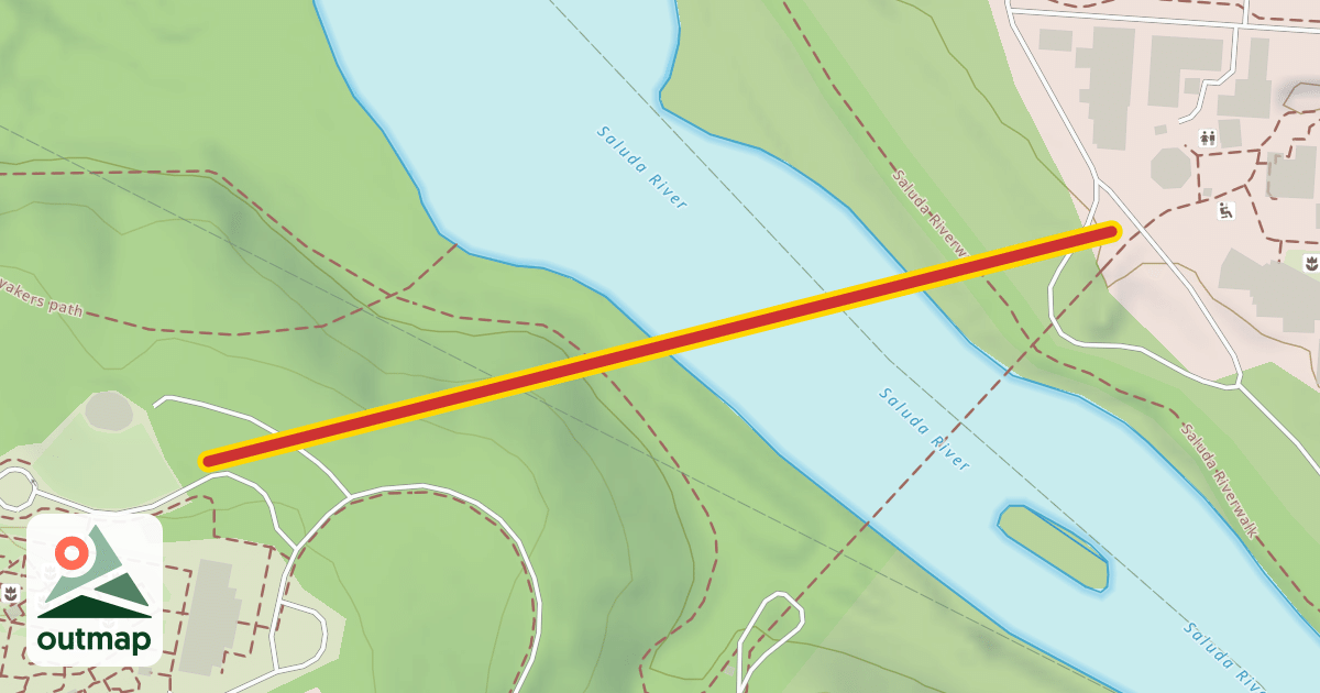 Map of Saluda Sky Ride