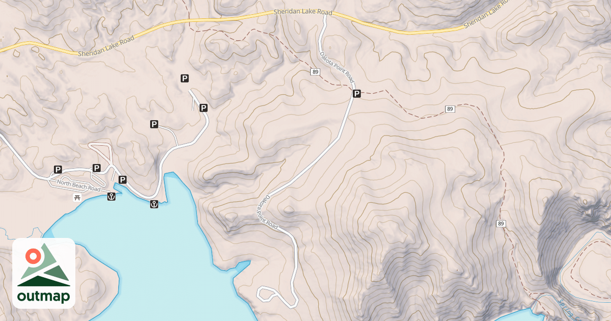 Map of DAKOTA POINT