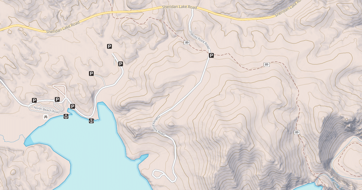 Map preview of DAKOTA POINT
