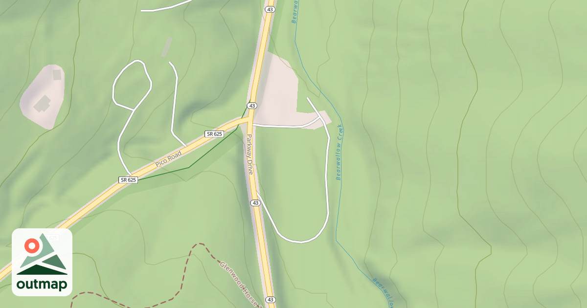Map of BEARWALLOW CREEK