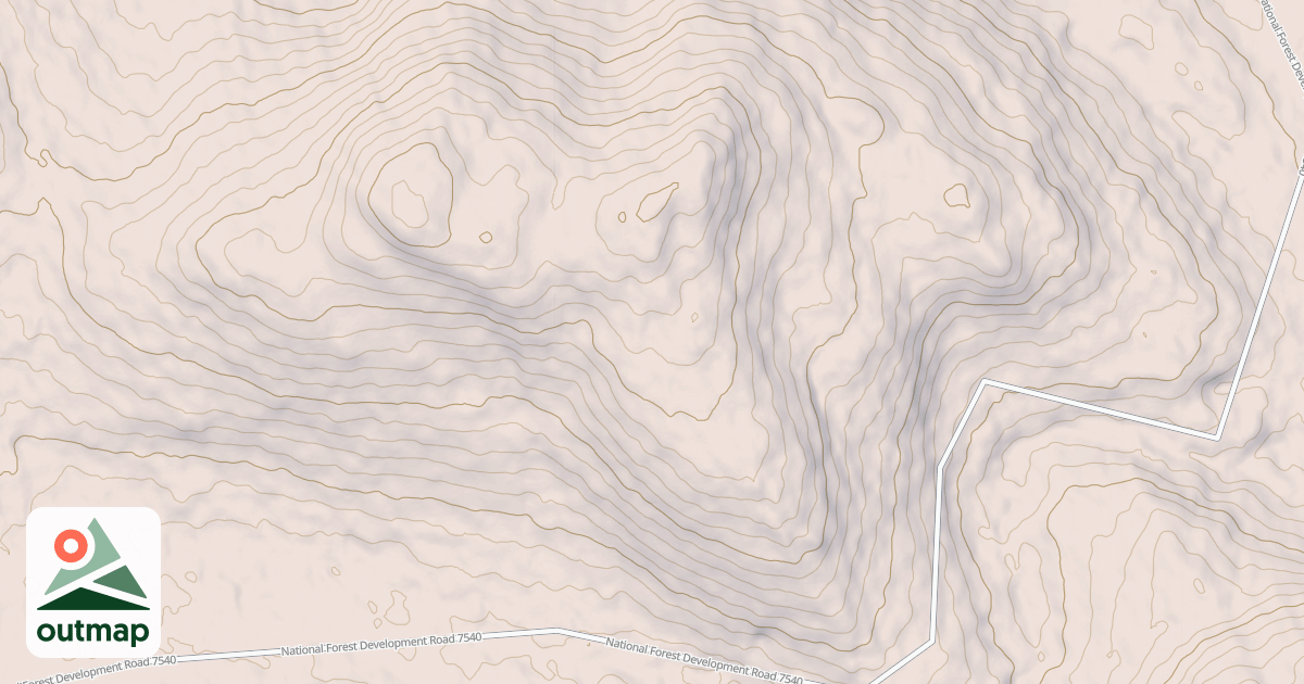Map of USFS Motor Vehicle Use Map Roads {1E3FBE53-2D20-41C3-837E-753567D82598}