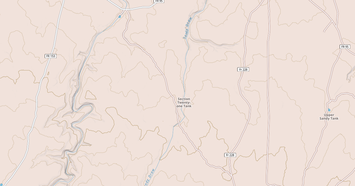 Map preview of USFS National Forest System Roads {48A88845-28FB-4076-A02C-D7358108DA8D}