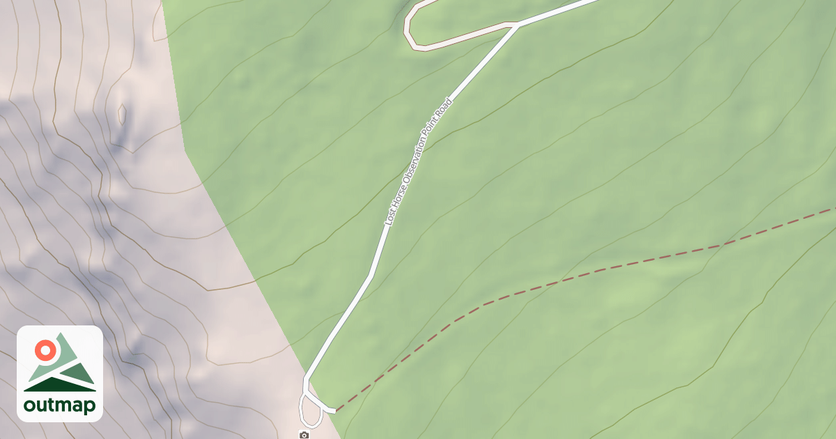 Map of (FDR) LOST HORSE OBS. POINT