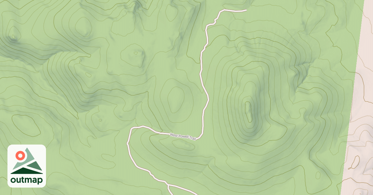Map of WEST POWELL