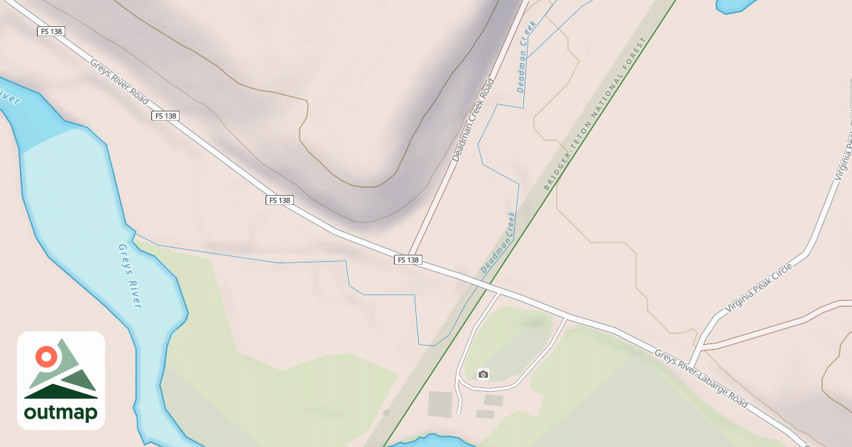 Map of DEADMAN CREEK
