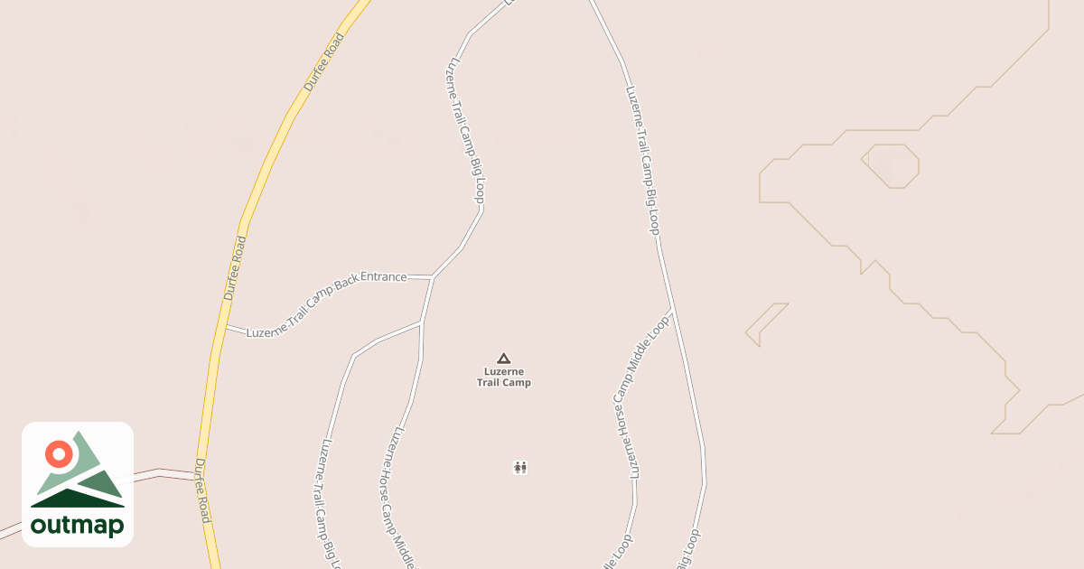 Map of LUZERNE HORSE CAMP MIDDLE LOOP