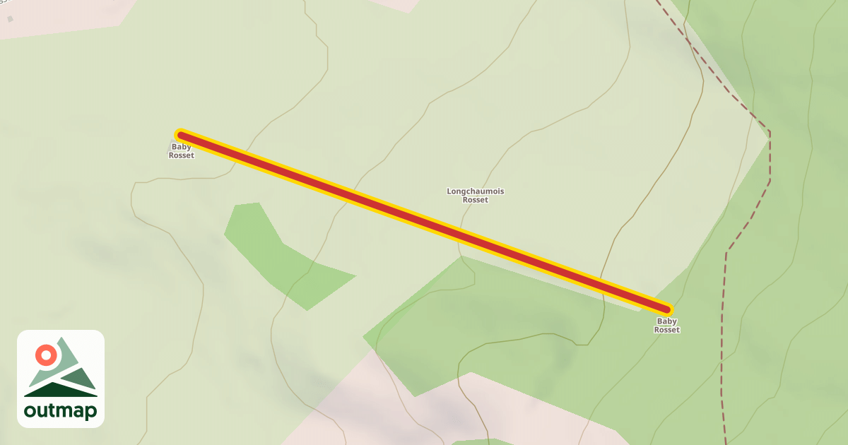 Map of Baby Rosset